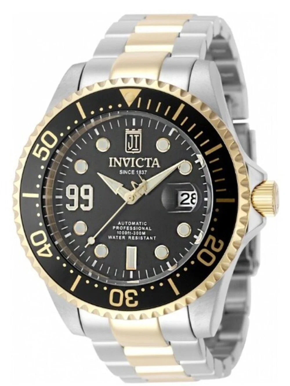 Invicta JT Nerovia Automatic Watch - Gold and Steel Tone Case, 47mm (51309)